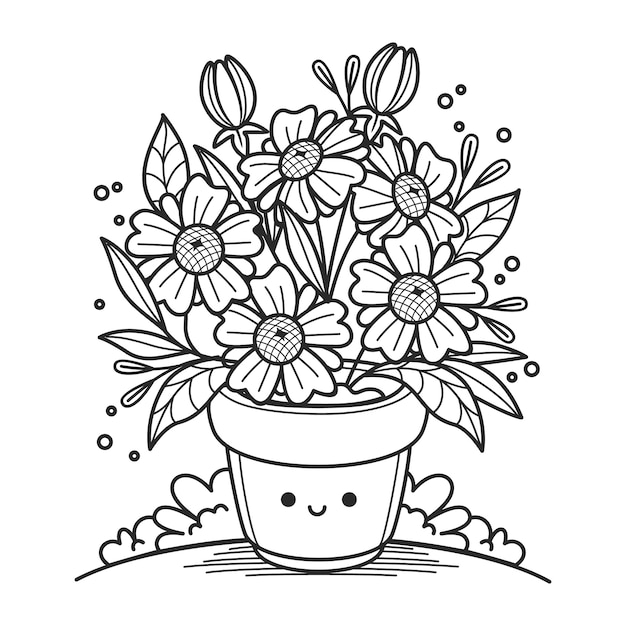 Hand drawn floral illustration