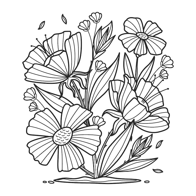 Free Vector hand drawn floral illustration