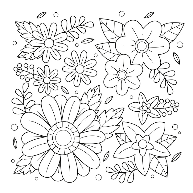 Free vector hand drawn floral illustration