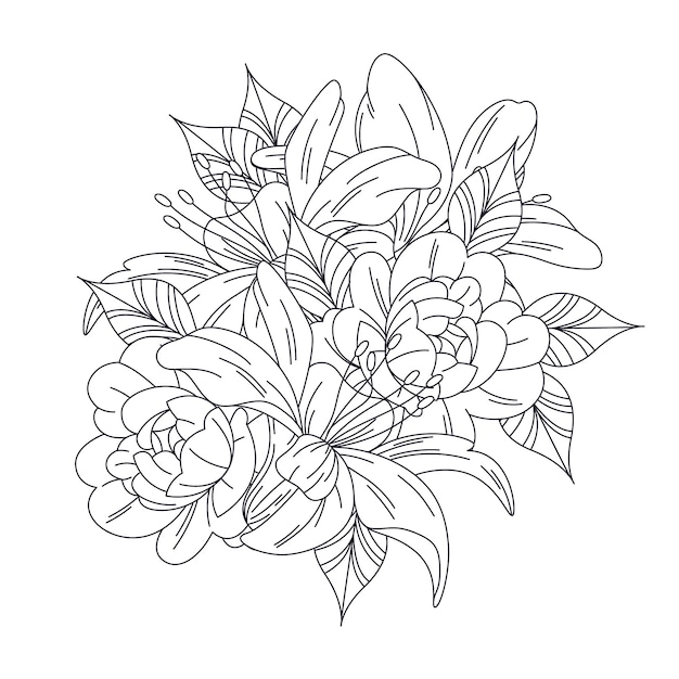 Free Vector hand drawn floral  illustration