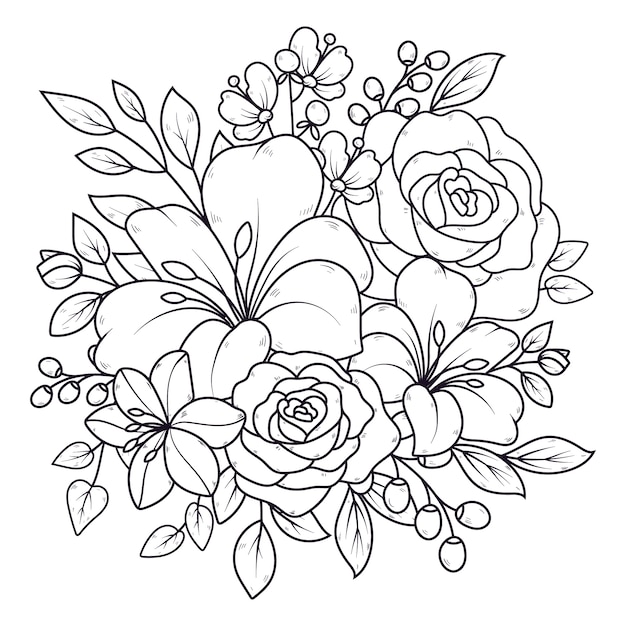 Free Vector hand drawn floral  illustration