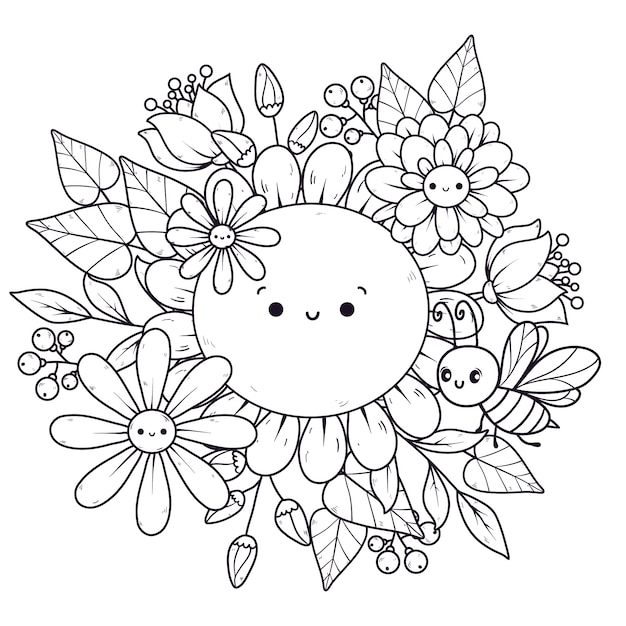 Free Vector hand drawn floral  illustration