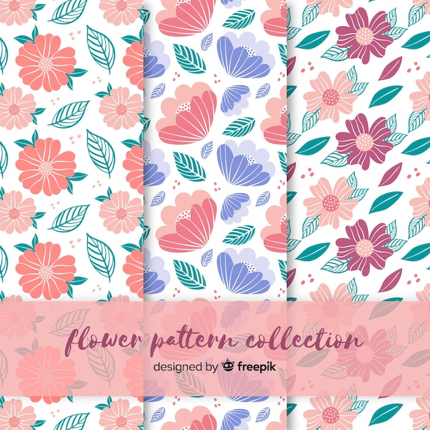 Hand drawn floral pattern