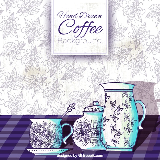 Free Vector hand drawn floral vintage background