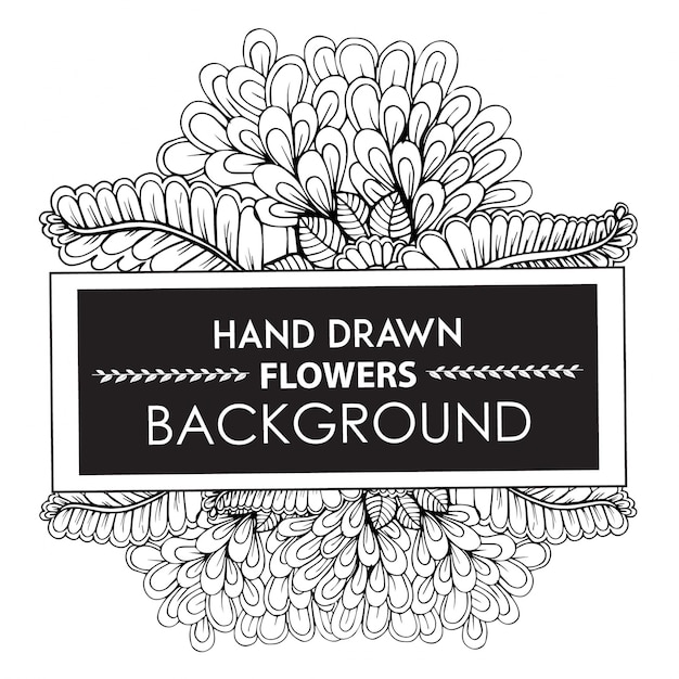 Free Vector  hand drawn flowers background