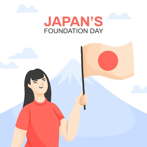 Hand drawn foundation day