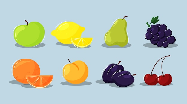 Free Vector hand drawn fruit collection