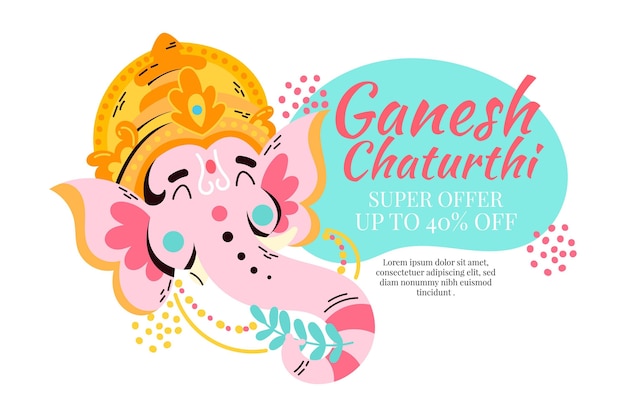 Hand drawn ganesh chaturthi sales