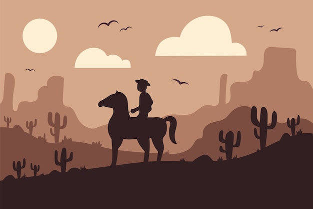 Free Vector hand drawn gaucho background