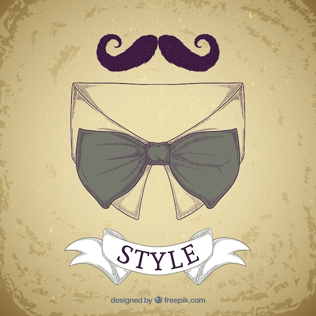 Free Vector hand drawn gentleman aacessories