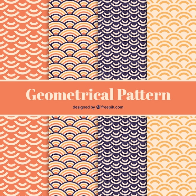 Hand drawn geometrical patterns