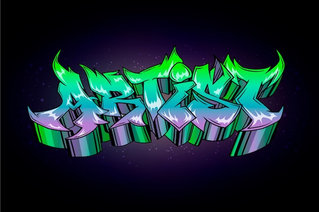 Free Vector hand drawn graffiti text illustration