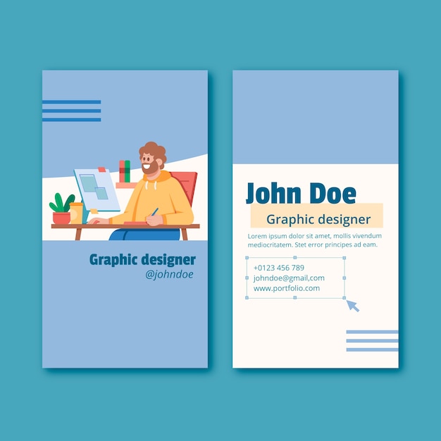 Hand drawn graphic design template