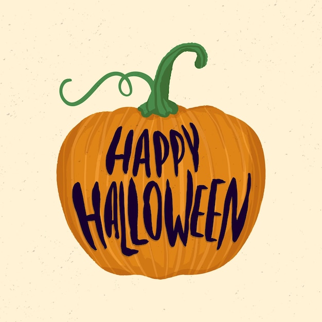 Free vector hand drawn halloween lettering