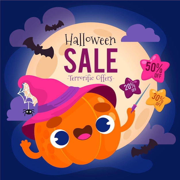 Hand drawn halloween sale