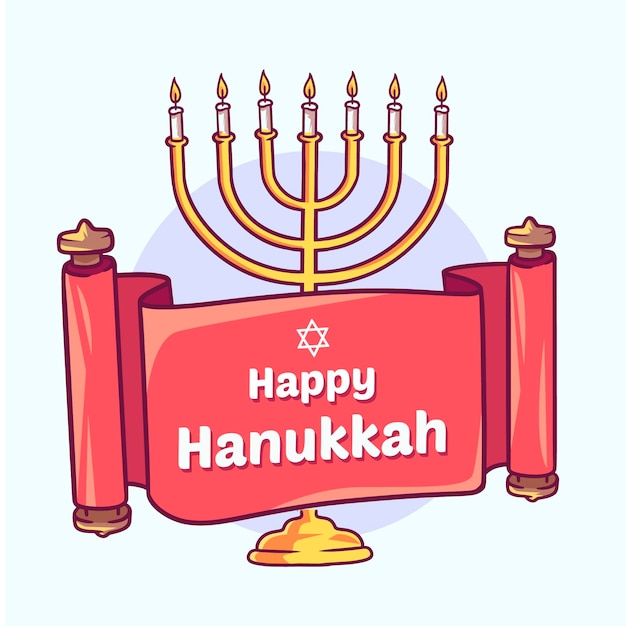 Free Vector hand drawn hanukkah concept