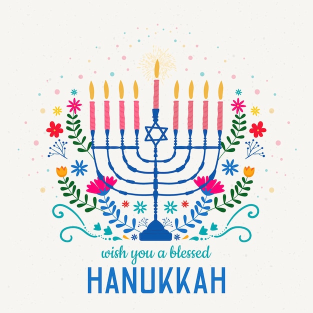 Hand drawn hanukkah