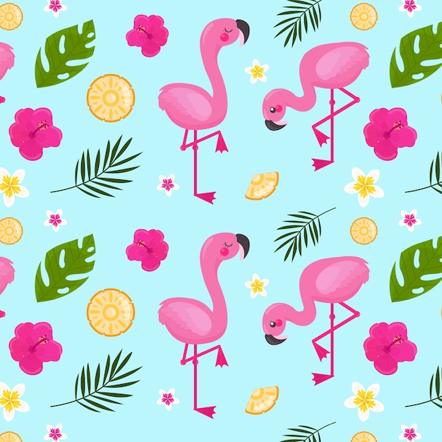 Hand drawn hawaiian shirt pattern design