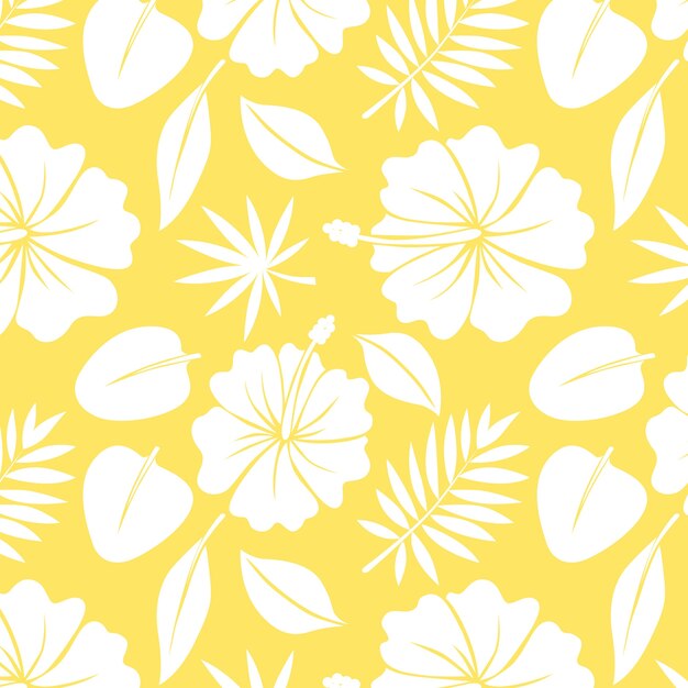 Hand drawn hawaiian shirt pattern illustration