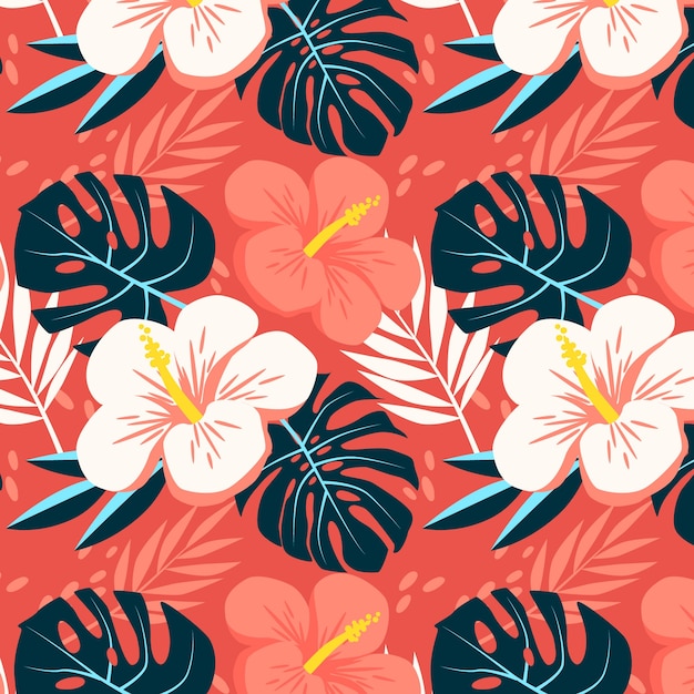 Free vector hand drawn hawaiian shirt pattern illustration