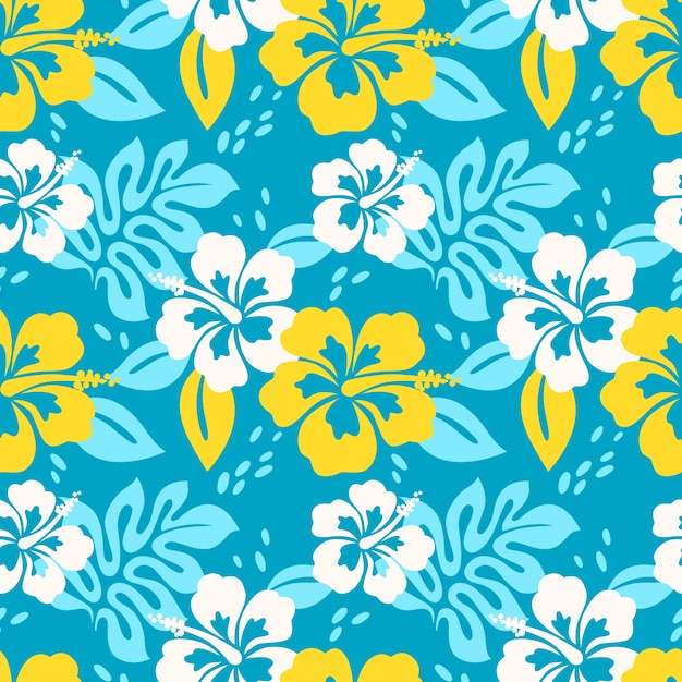 Free Vector hand drawn hawaiian shirt pattern illustration