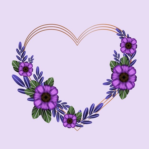 Free Vector hand drawn hearts border and frame