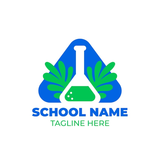 Hand drawn high school logo design