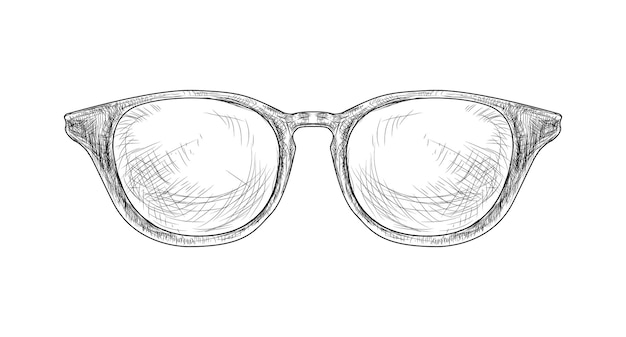 Free vector hand drawn hipster glasses vector illustration