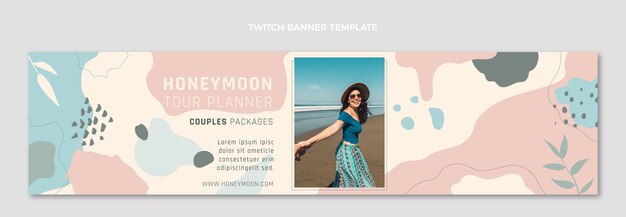 Hand drawn honeymoon twitch banner