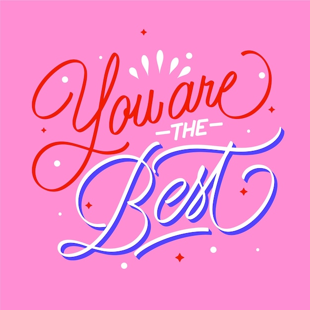 Free Vector hand drawn hot pink text illustration