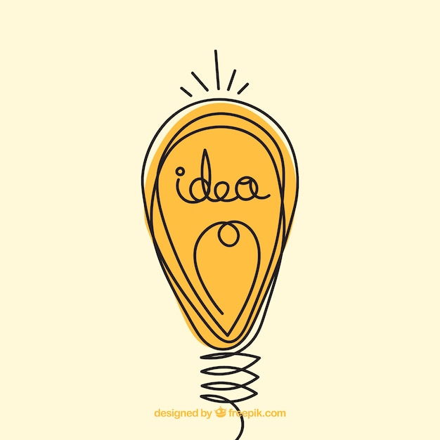 Free vector hand drawn idea