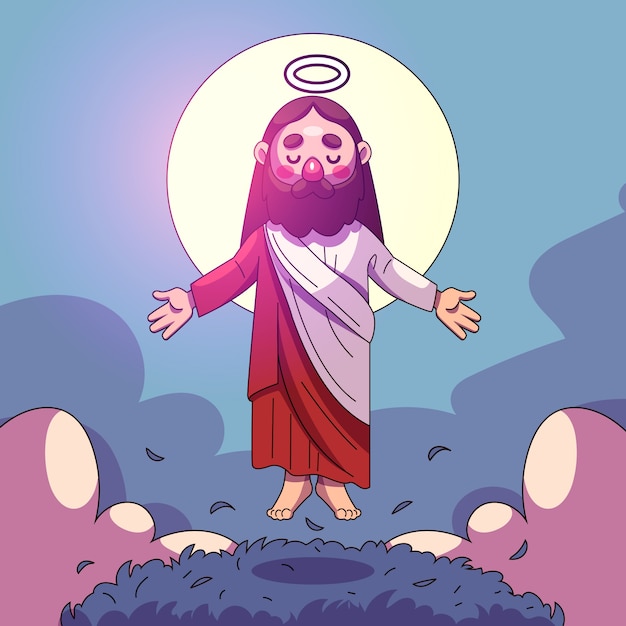 Free Vector hand drawn illustration for easter holiday