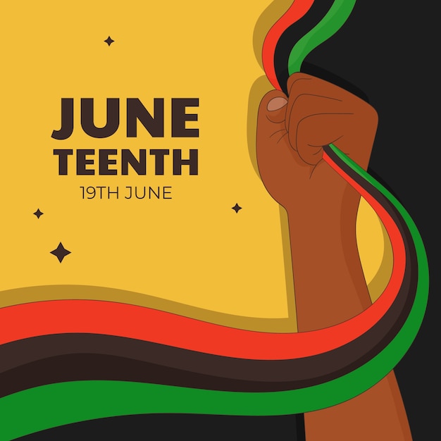 Free Vector hand drawn illustration for juneteenth celebration