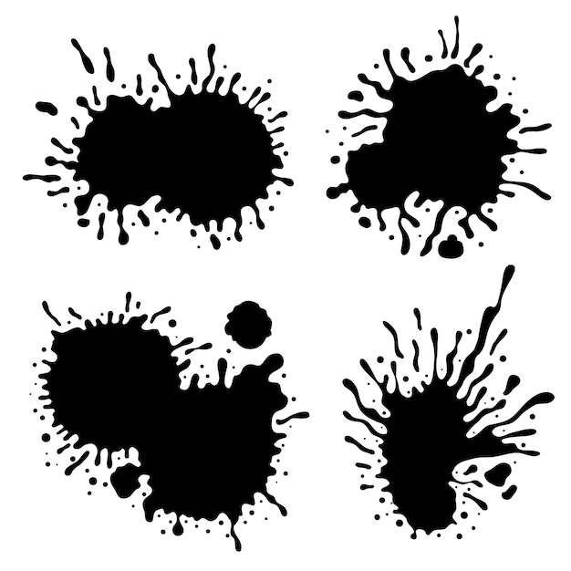 Free vector hand drawn ink splash element