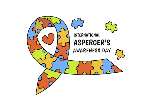 Free vector hand drawn international asperger’s awareness day