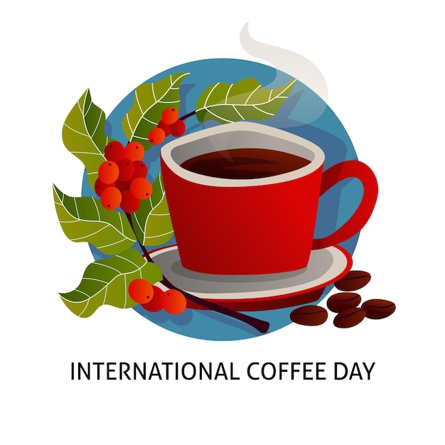 Hand drawn international day of coffee