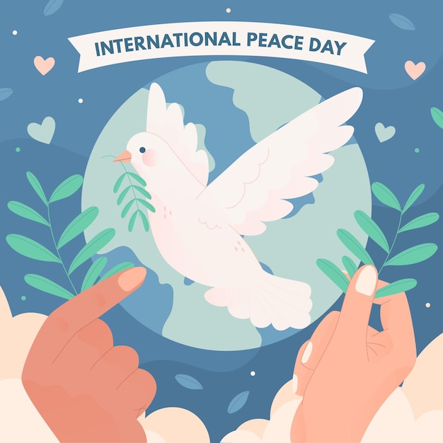 Hand drawn international day of peace concept