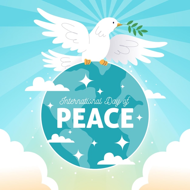 Hand drawn international day of peace concept