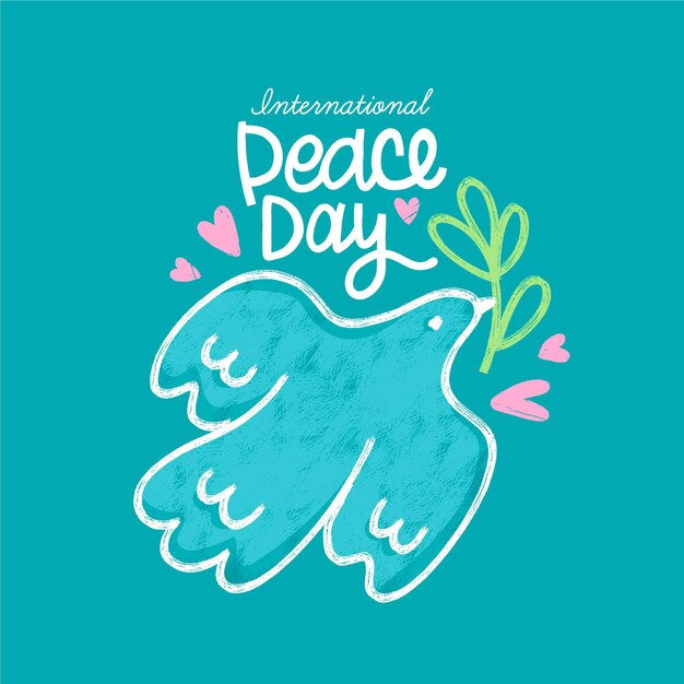 Hand drawn international day of peace