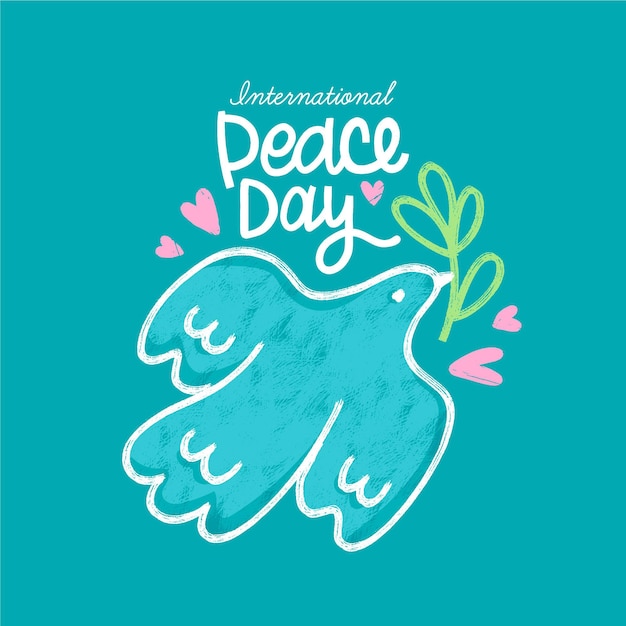 Hand drawn international day of peace