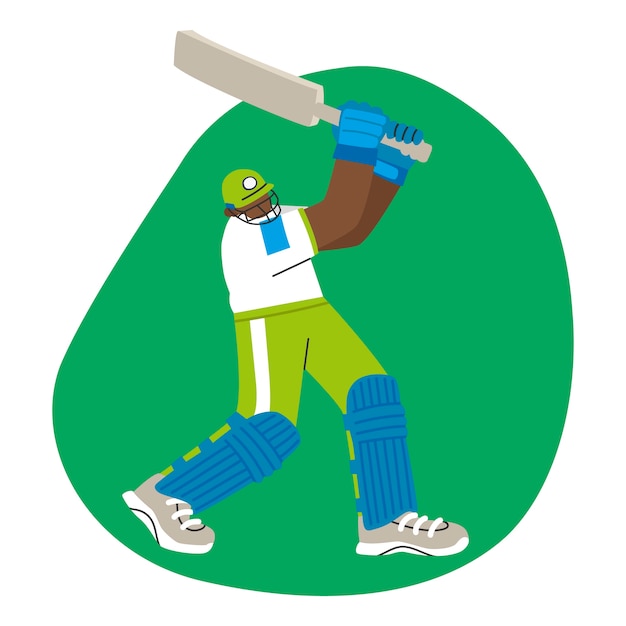 Free Vector hand drawn ipl cricket illustration