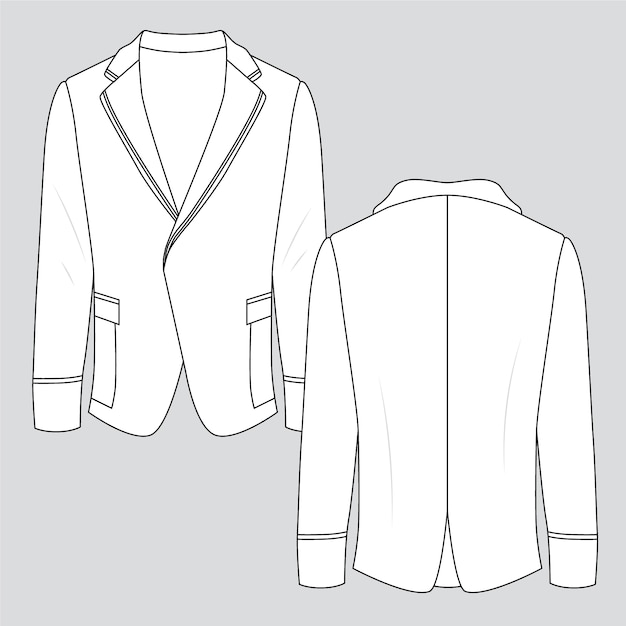 Free vector hand drawn jacket  outline illustration