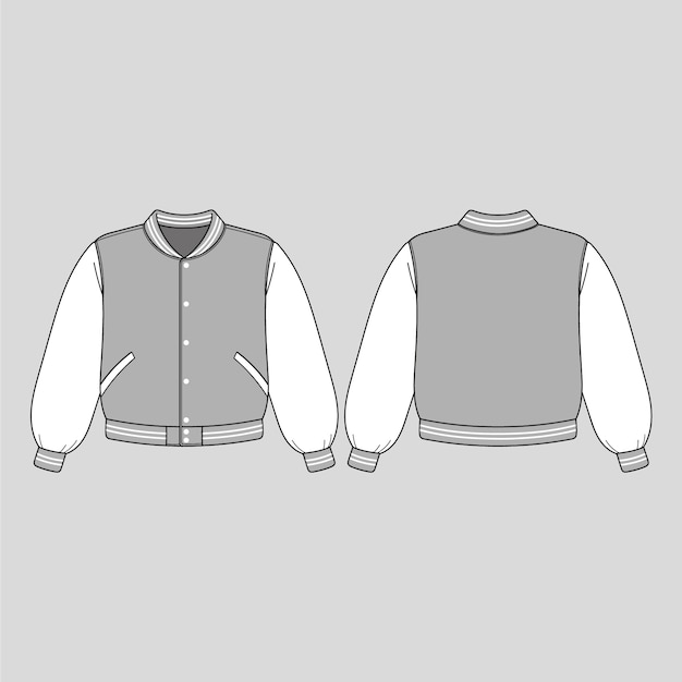 Free Vector hand drawn jacket outline illustration