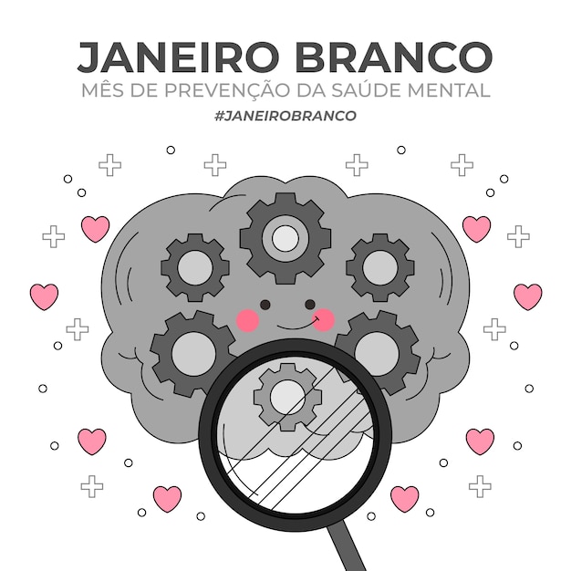 Free Vector hand drawn janeiro branco illustration