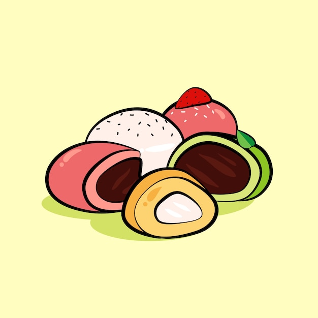 Free Vector hand drawn japan food illustration