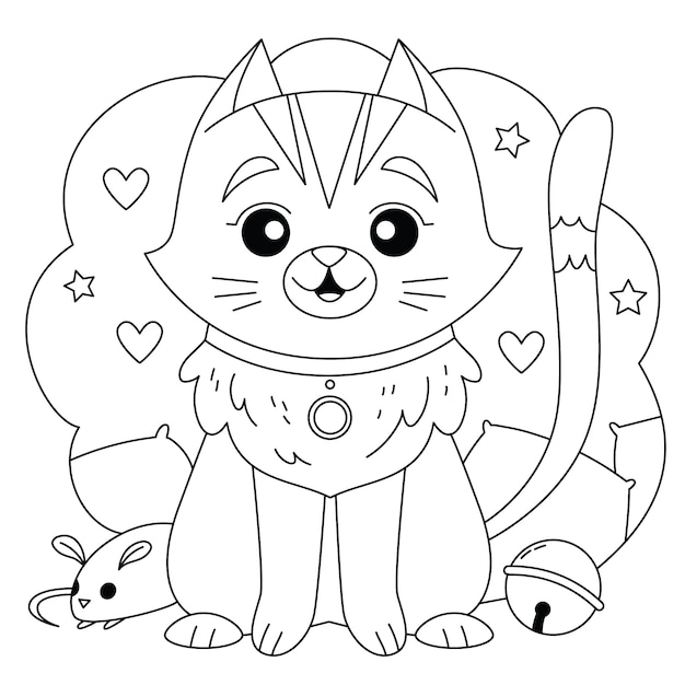 Free vector hand drawn kawaii illustration