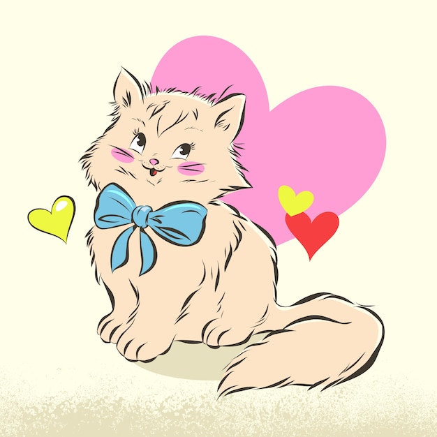 Free vector hand drawn kitschy illustration