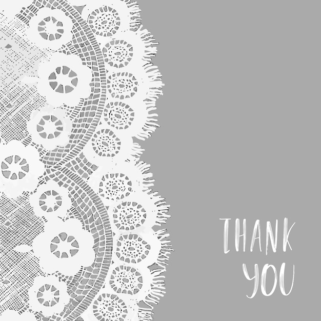 Free Vector hand drawn lace design