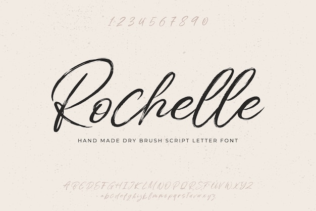 Free vector hand drawn letter font text effect