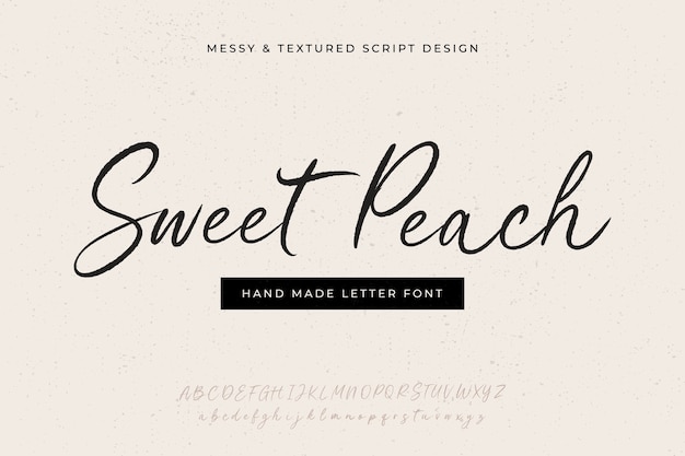 Free Vector hand drawn letter font text effect